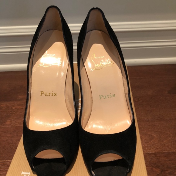 Christian Louboutin black velvet heels - Picture 6 of 6